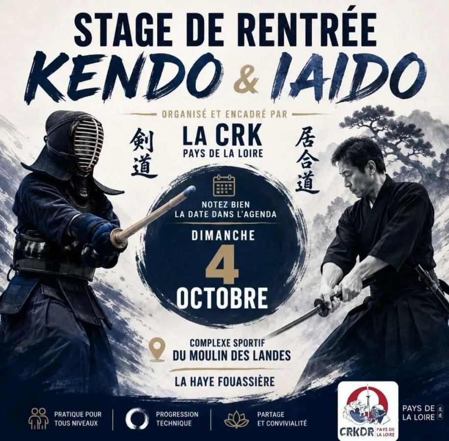 Stage de rentrée octobre 2026 (PAYS DE LA LOIRE)